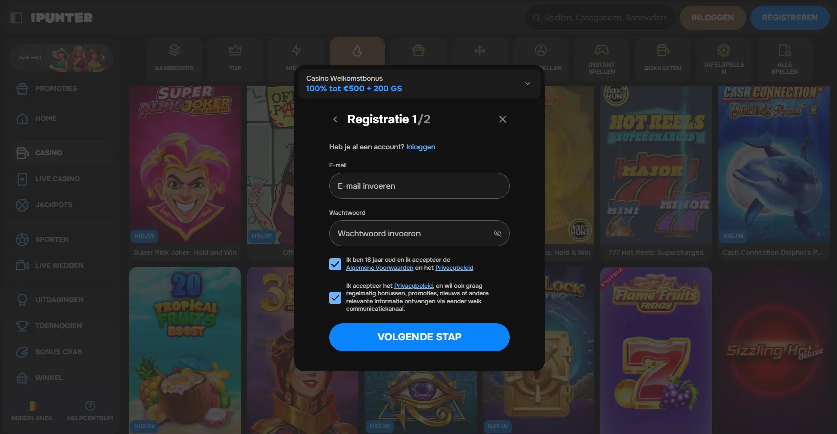 Hoe werkt registratie bij online casino Belgie?